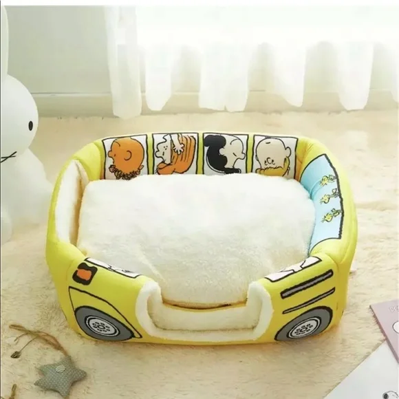 🧸HP🐶 Dog bed snoopy Charlie Brown peanuts cute pet house duo-style carto…